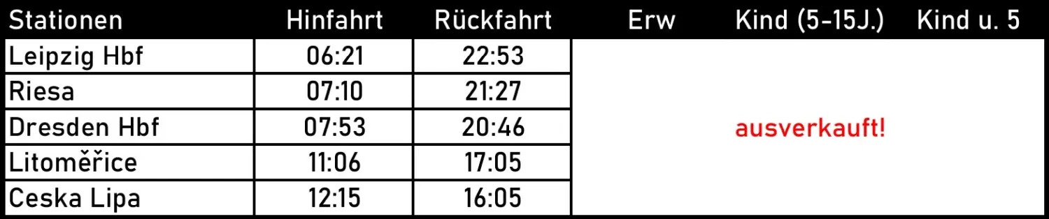 InterTourex GmbH Fahrplan
